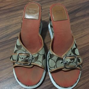 Coach sandal wedges